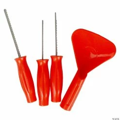 Flash Sale π₯° 10" Orange and Blue Pumpkin Carving Kit with Stencils π