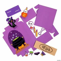 Discount 🎁 3D Halloween Spell Book Craft Kit - Makes 12 👍 -Halloween Crafts for Kids Sales 3d halloween spell book craft kit makes 1214113172 a02