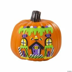 Flash Sale 🔥 Candy House Pumpkin Decorating Craft Kit - Makes 12 👏