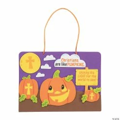 Budget 🎁 Christians Are Like Pumpkins Sign Craft Kit- Makes 12 🤩