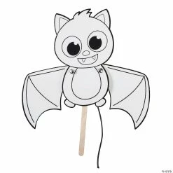 Coupon ❤️ Color Your Own Flapping Bat Craft Kit - Makes 12 🔥