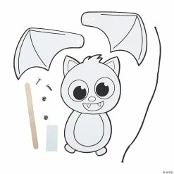 Coupon ❤️ Color Your Own Flapping Bat Craft Kit - Makes 12 🔥 -Halloween Crafts for Kids Sales color your own flapping bat craft kit makes 1213950320 a02