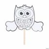 Hot Sale 🎁 Color Your Own Flapping Owl Craft Kit - Makes 12 😍 -Halloween Crafts for Kids Sales color your own flapping owl craft kit makes 1213982759