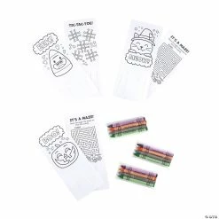 Best deal β€οΈ Color Your Own Halloween Cards with Crayons - 24 Pc. π