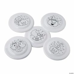 Buy 👍 Color Your Own Halloween Flying Discs - 50 Pc. 👍