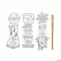 Top 10 🤩 Color Your Own 👏 Halloween Friends Bookmarks - 50 Pc. ✔️ -Halloween Crafts for Kids Sales color your own halloween friends bookmarks 50 pc 48 7016 a03