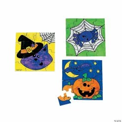 Best Pirce ❤️ Color Your Own ✔️ Halloween Friends Mini Puzzles - Set of 50 😍