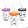 Brand new 🌟 Color Your Own Jack-O’-Lantern Cups with Lids & Straws 🎉 -Halloween Crafts for Kids Sales color your own jack o lantern cups with lids and straws13950319