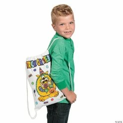 Cheapest ✔️ Color Your Own Medium Trick-or-Treat Drawstring Bags - 12 Pc. ⌛ -Halloween Crafts for Kids Sales color your own medium trick or treat drawstring bags 12 pc 13607403 a02