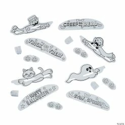 Hot Sale ✔️ Color Your Own Mini ⭐ Halloween Gliders - 48 Pc. 👍 -Halloween Crafts for Kids Sales color your own mini halloween gliders 48 pc 13851894 a02