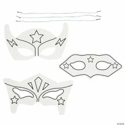 Best deal 😀 Color Your Own Superhero Masks - 12 Pc. ✨