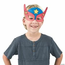 Best deal 😀 Color Your Own Superhero Masks - 12 Pc. ✨ -Halloween Crafts for Kids Sales color your own superhero masks 12 pc 48 8198 a02