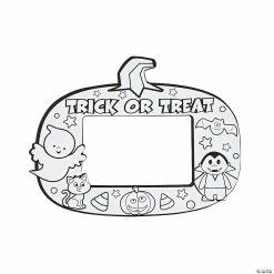 Budget ✨ Color Your Own Trick-or-Treat Picture Frame Magnets - 50 Pc. 🌟