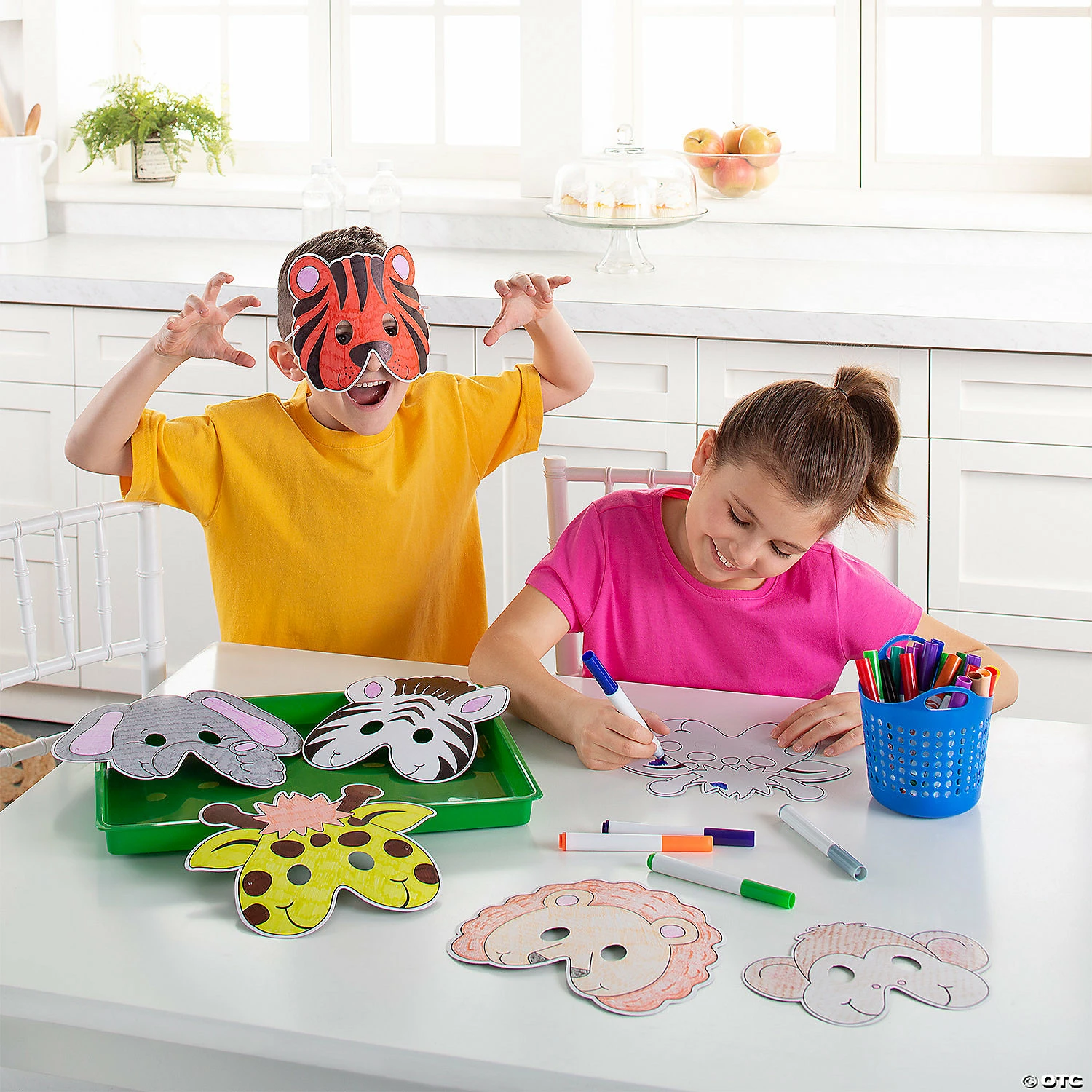 Promo π Color Your Own Zoo Animal Masks - 12 Pc. π 5 Promo π Color Your Own Zoo Animal Masks - 12 Pc. π - Image 3