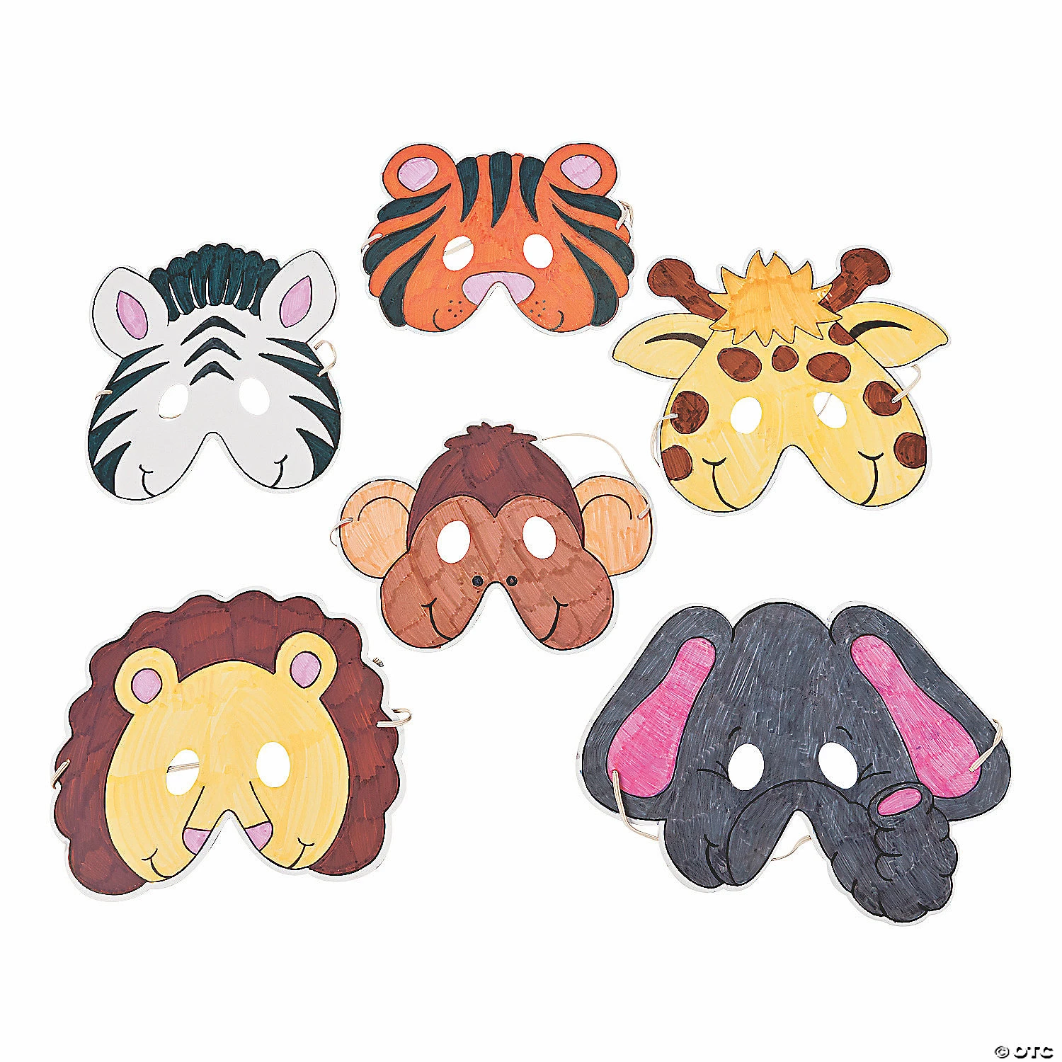 Promo π Color Your Own Zoo Animal Masks - 12 Pc. π 3 Promo π Color Your Own Zoo Animal Masks - 12 Pc. π
