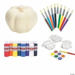 Cheapest 🥰 DIY Ceramic Halloween Pumpkin Kit - 42 Pc. 😀