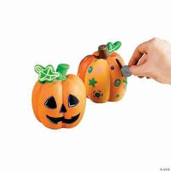 Flash Sale 🥰 DIY Ceramic Pumpkin Banks - 12 Pc. ✔️ -Halloween Crafts for Kids Sales diy ceramic pumpkin banks 12 pc 56 1984 a03