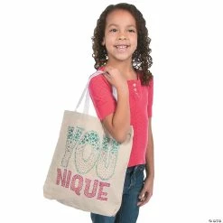 Outlet 🔥 DIY Large Canvas Tote Bags - 12 Pc. ✔️ -Halloween Crafts for Kids Sales diy large canvas tote bags 12 pc 14 116o a02