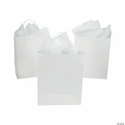 Coupon 🎉 DIY Large White Gift Bags - 12 Pc. 🌟