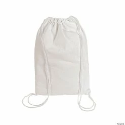Outlet β DIY Medium White Canvas Drawstring Bags - 48 Pc. β€οΈ