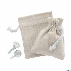 Best Pirce 🛒 DIY Mini Canvas Drawstring Bags - 12 Pc. ✨