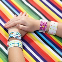 Brand new ⌛ DIY Slap Bracelets - 48 Pc. ✨ -Halloween Crafts for Kids Sales diy slap bracelets 48 pc 48 8262 a04