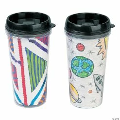 Cheap 🤩 DIY Travel Mugs - 6 Ct. ✨ -Halloween Crafts for Kids Sales diy travel mugs 6 ct 57 9510 a02