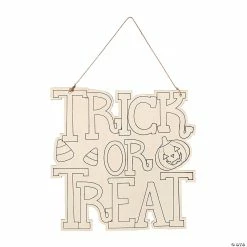 Top 10 😉 DIY Trick-or-Treat Sign Halloween Decoration Craft 🛒