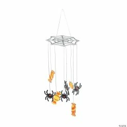 Outlet 👏 DIY Unfinished Wood Spider Web Mobile ✨ Halloween Decorations - 6 Pc. ⭐ -Halloween Crafts for Kids Sales diy unfinished wood spider web mobile halloween decorations 6 pc 14113196 a02