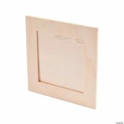 New π DIY Unfinished Wood Square Frames - 12 Pc. π