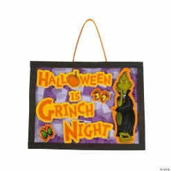 Coupon ✔️ Dr. Seuss™ The Grinch Halloween Tissue Paper Sign Craft Kit - Makes 12 👍