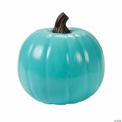 Promo 👏 Foam Teal Pumpkin Halloween Decoration 🛒