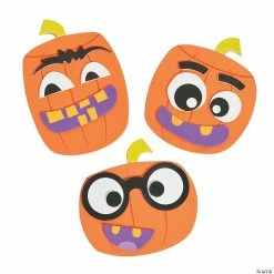 Cheap 🤩 Goofy Face Pumpkin Magnet Craft Kit - Makes 12 🔔
