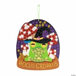 Cheapest ๐ Halloween Frog Glitter Mosaic Sign Craft Kit โ Makes 12 ๐งจ