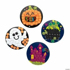 Wholesale ⭐ Halloween Glitter Mosaic Magnet Craft Kit - Makes 12 🥰