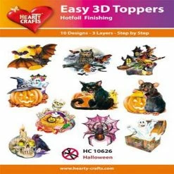 Deals 🎁 Hearty Crafts Easy 3D Toppers Halloween ⭐