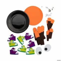 Cheapest 🎉 Jointed Spider Paper Plate Craft Kit - Makes 6 ⌛ -Halloween Crafts for Kids Sales jointed spider paper plate craft kit makes 614113157 a01