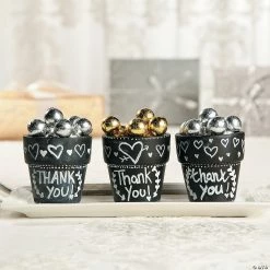 Wholesale 😉 Mini Ceramic Chalkboard Flowerpots - 12 Pc. 💯 -Halloween Crafts for Kids Sales mini ceramic chalkboard flowerpots 12 pc 13745514 a02