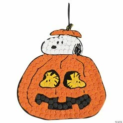Hot Sale ❤️ Peanuts® 🌟 Halloween Glitter Mosaic Craft Kit- Makes 12 ⭐