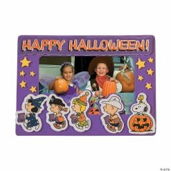 Promo ⭐ Peanuts® 🥰 Halloween Picture Frame Magnet Craft Kit - Makes 12 ⭐