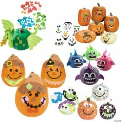 Deals 💯 Pumpkin Decorating Craft Kit Assortment - Makes 60 🥰