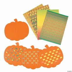 Best Pirce 👍 Pumpkin Weaving Mats - 24 Pc. ❤️