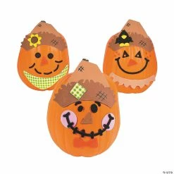 New 👏 Scarecrow Pumpkin Decorating Craft Kit - Makes 12 ✔️