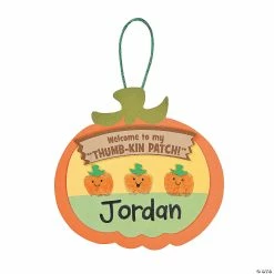 Deals ❤️ Thumbprint Pumpkin Patch Craft Kit - Makes 12 ✨