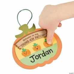 Deals ❤️ Thumbprint Pumpkin Patch Craft Kit - Makes 12 ✨ -Halloween Crafts for Kids Sales thumbprint pumpkin patch craft kit makes 1248 8221 a02